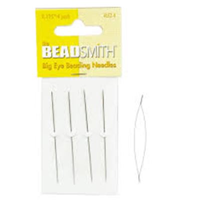 Beadsmith Big Eye Beading Needles 2.125" (4 in pack)  ea