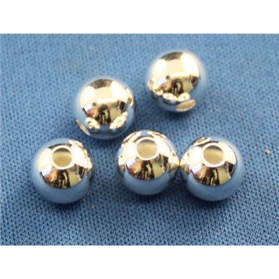 Filler Beads Silver 6mm ea