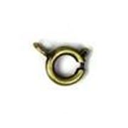 Clasp Bolt Ring Antique Brass 9mm ea
