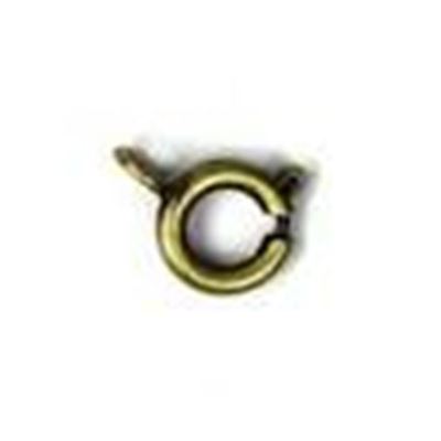 Clasp Bolt Ring Antique Brass 9mm ea