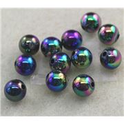 Plastic Pearl Black AB 8mm - Minimum 8g