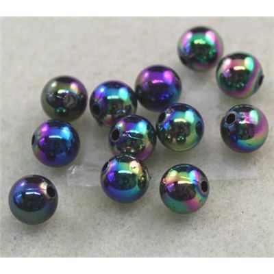 Plastic Pearl Black AB 8mm - Minimum 8g