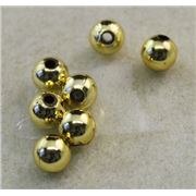 Plastic Pearl Gold Metallic 8mm - Minimum 8g