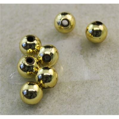 Plastic Pearl Gold Metallic 8mm - Minimum 8g