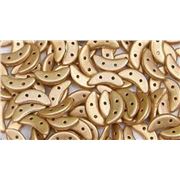 Crescent Beads Matte Metallic Flax 3x10mm per gram Min 5 grams.