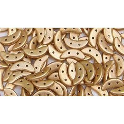 Crescent Beads Matte Metallic Flax 3x10mm per gram Min 5 grams.