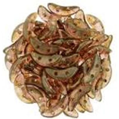 Crescent 3x10mm Lustre Rose Gold/Topaz per gram
