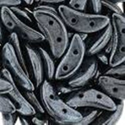 Crescent 3x10mm Hematite Tube Approx 8 grams