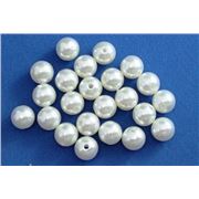 Plastic Pearl Cream Pearl 8mm - Minimum 8g