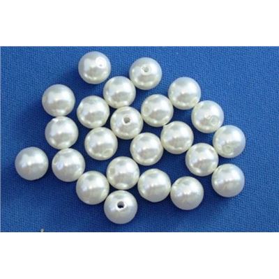 Plastic Pearl Cream Pearl 8mm - Minimum 8g