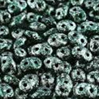 Superduo 2.5 x 5mm Tweedy Green Approx 24g