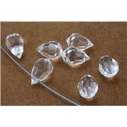 Precosia Teardrop Crystal Transparent 20mm ea