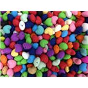 Silcone Food Grade Beads Hearts Asst. Colours 20mm Hole 2mmea