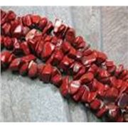 Semi Precious Strand Red Jasper Chips ea