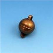 Magnetic Clasp  Ball Antique Copper 10mm ea