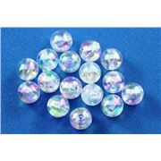 Plastic Pearl Clear AB 10mm - Minimum 8g