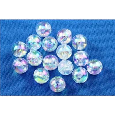 Plastic Pearl Clear AB 10mm - Minimum 8g