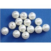 Plastic Pearl Cream Pearl 10mm - Minimum 8g