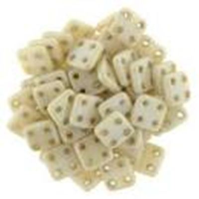 CzechMates  Quadra Tile 6mm Opaque Lustre Champagne ea.