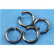 Jump Rings Black Nickel 13mm ea