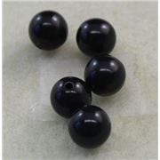 Plastic Pearl Black Pearl 10mm - Minimum 8g