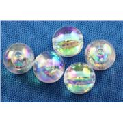 Plastic Pearl Clear AB 12mm - Minimum 8g