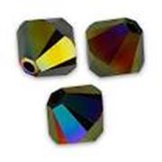 Swarovski Crystal 5328 Bicone Crystal Rainbow Dark 2x  5mm 