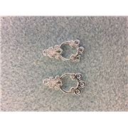 Fleur De Lis Chandelier  Silver pr.
