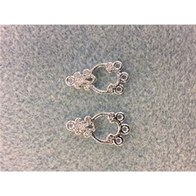 Fleur De Lis Chandelier  Silver pr.