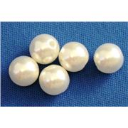Plastic Pearl Cream Pearl 14mm - Minimum 8g
