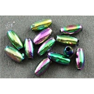 Plastic Pearl Black AB 3x6 Rice - Minimum 8g