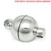 Magnetic Round Clasp Nickel 6mm ea