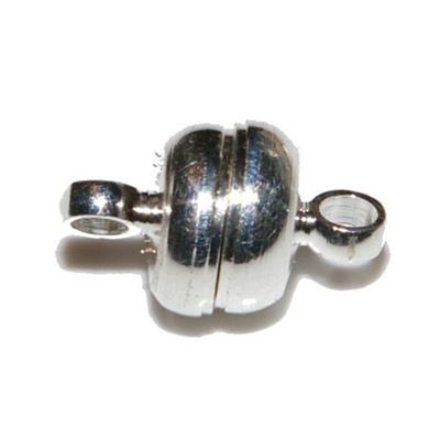 Magnetic Clasp  Ball Silver 6mm ea