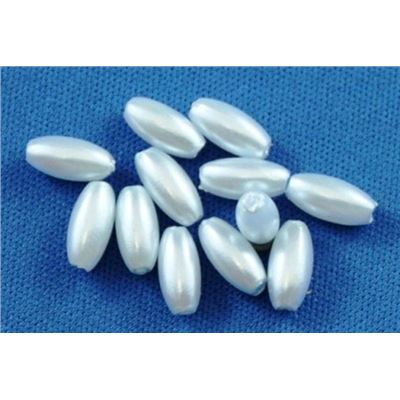 Plastic Pearl Blue Pearl 3x6 Rice - Minimum 8g