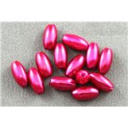 Plastic Pearl Burgundy Pearl 3x6 Rice - Minimum 8g