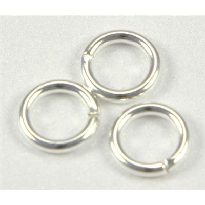 Jump Ring Thick Sterling Silver 6mm ea