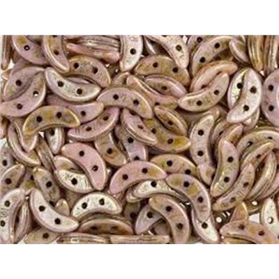 Crescent 3x10mm Lustre Opaque  Rose Gold Topaz per gram 