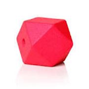 Hinoki Red Wood Polyhedron Beads Approx 20mm Hole 4.2mm each