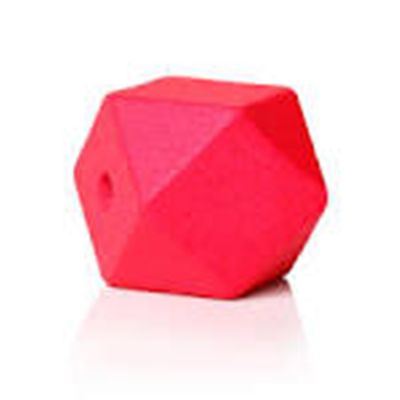 Hinoki Red Wood Polyhedron Beads Approx 20mm Hole 4.2mm each