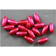 Plastic Pearl Red Pearl 3x6 Rice - Minimum 8g