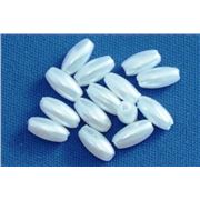 Plastic Pearl White Pearl 3x6 Rice - Minimum 8g