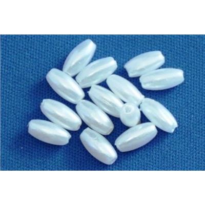 Plastic Pearl White Pearl 3x6 Rice - Minimum 8g