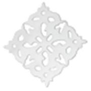 Stainless Steel  Filligree Stamping Connector  41x41mm ea