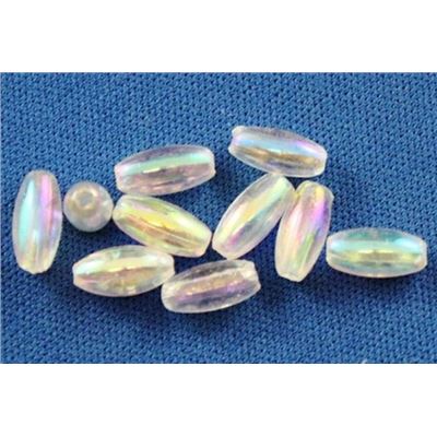 Plastic Pearl Clear AB 4x8 Rice - Minimum 8g