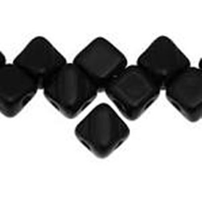 Silky Beads 6mm Jet ea