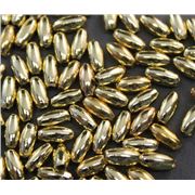 Plastic Pearl Gold Metallic 4x8 Rice - Minimum 8g