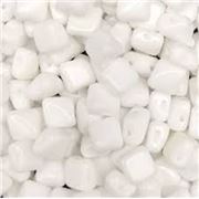Silky Beads 6mm Chalk White ea