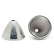 Bead Cap Acrylic Cone  Antique Silver 22x15mm ea