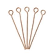 Eye Pins  Thick Rose Gold 25mm ea