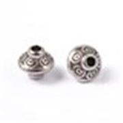 Filler Beads  Bicone Spacer 7x6.5mm Antique Silver  ea